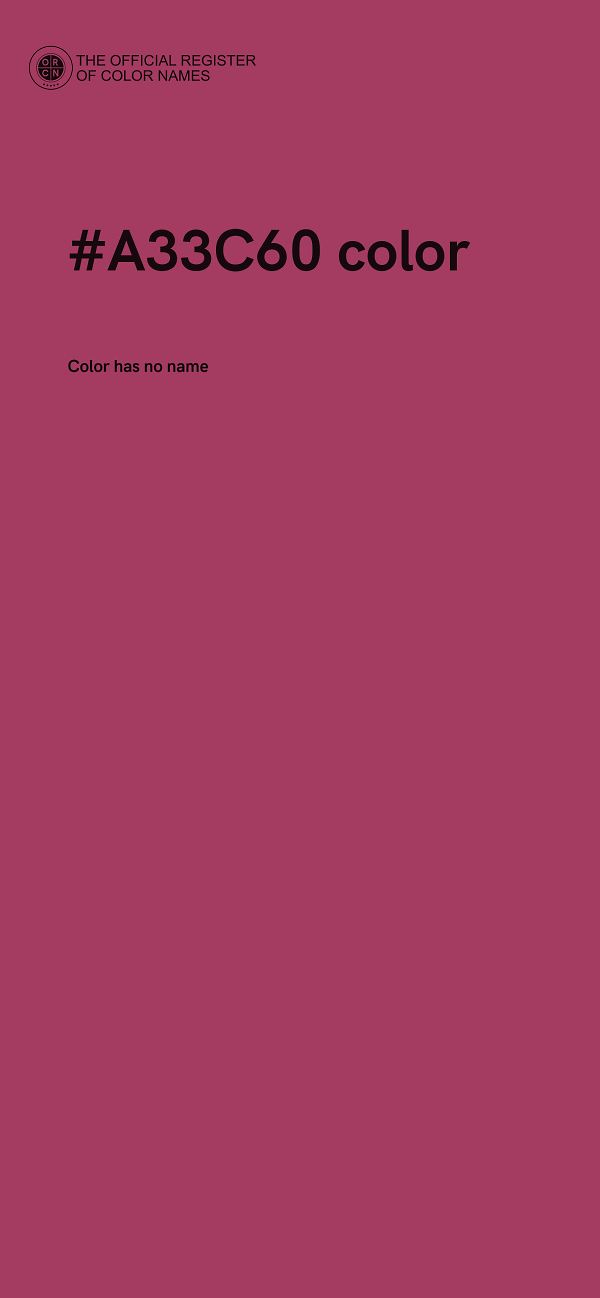 #A33C60 color image