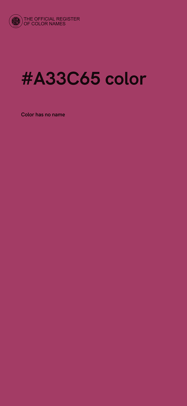 #A33C65 color image