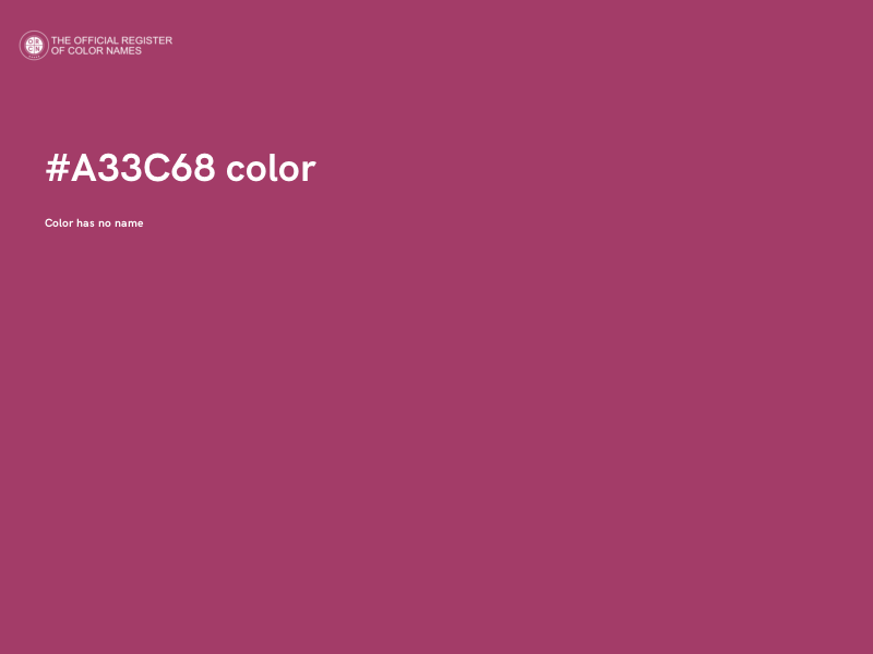 #A33C68 color image