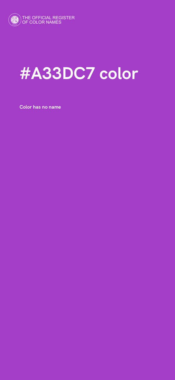 #A33DC7 color image