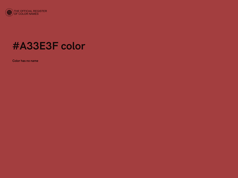 #A33E3F color image