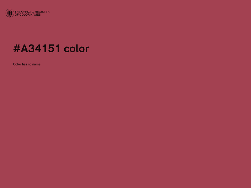 #A34151 color image