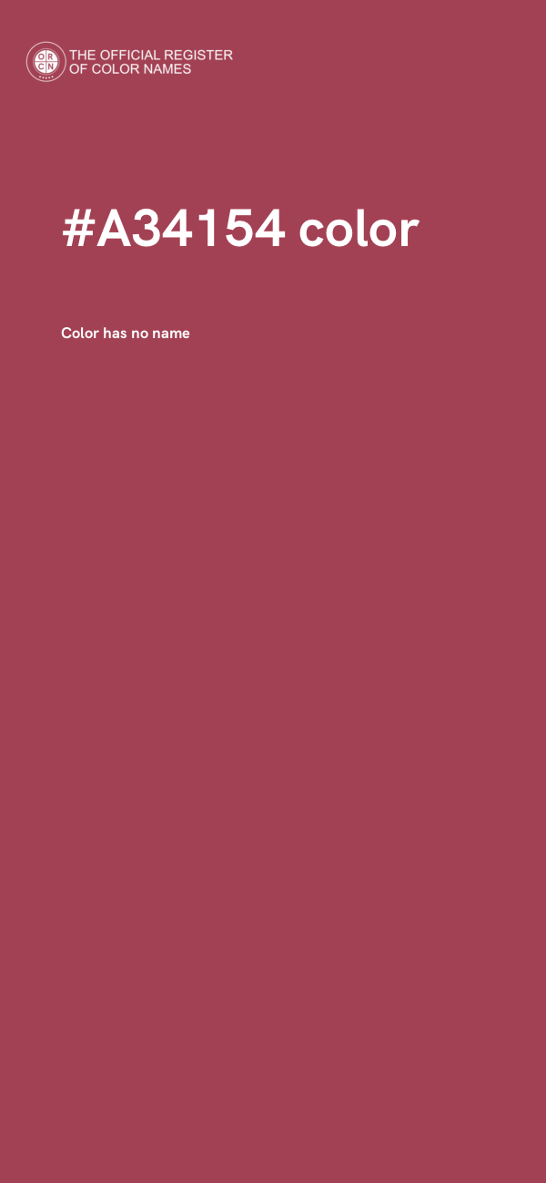 #A34154 color image