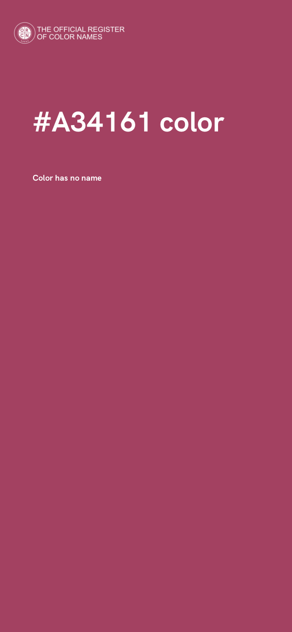 #A34161 color image