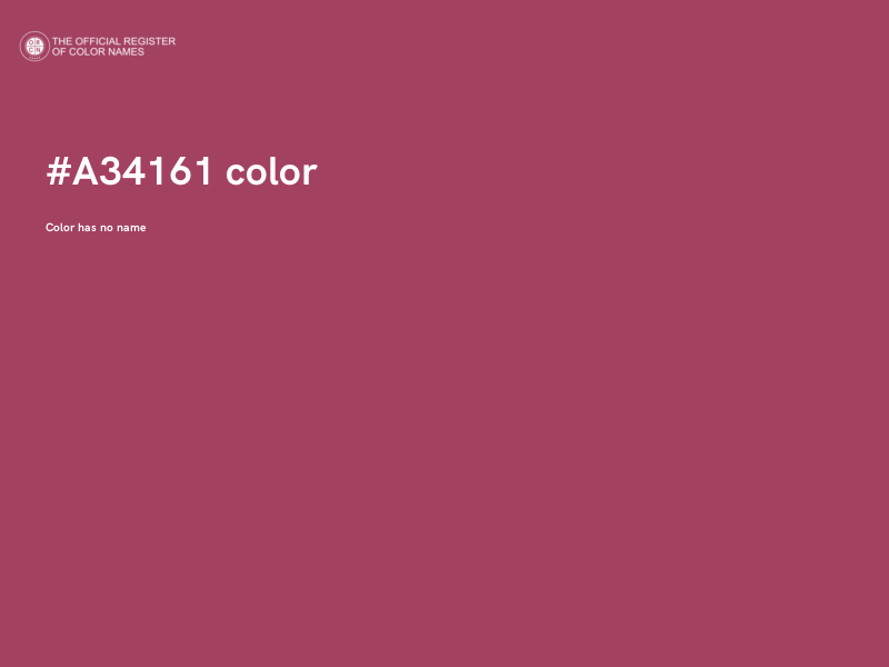 #A34161 color image