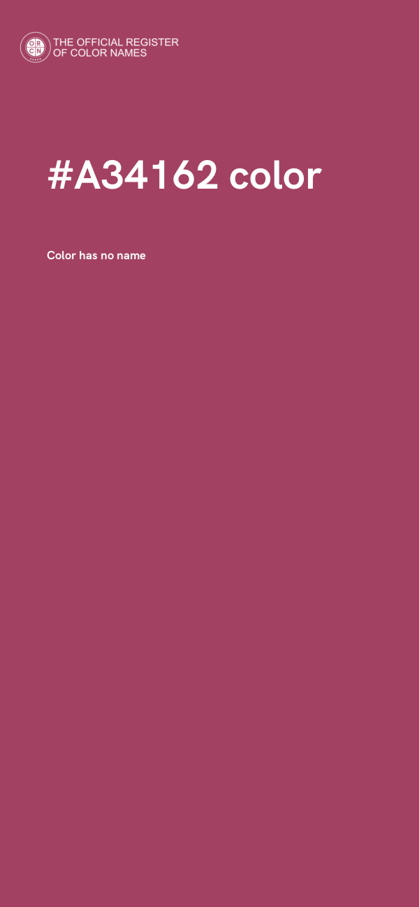 #A34162 color image