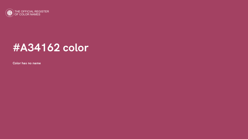 #A34162 color image