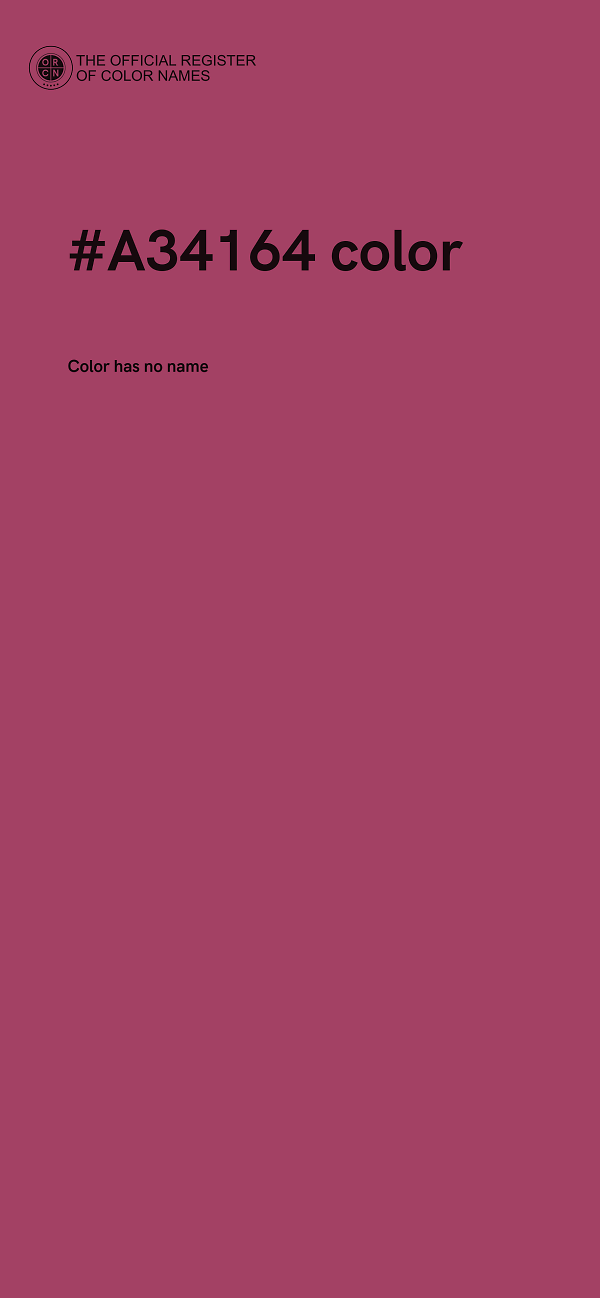 #A34164 color image
