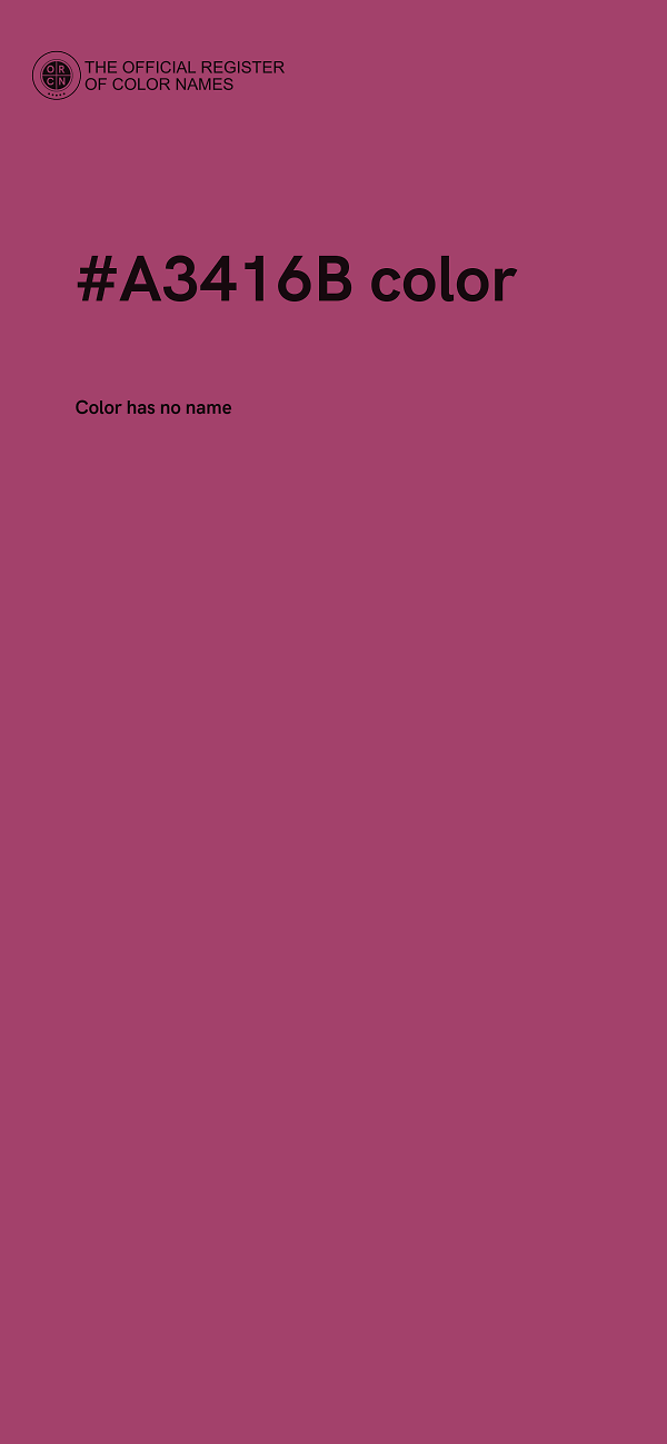 #A3416B color image