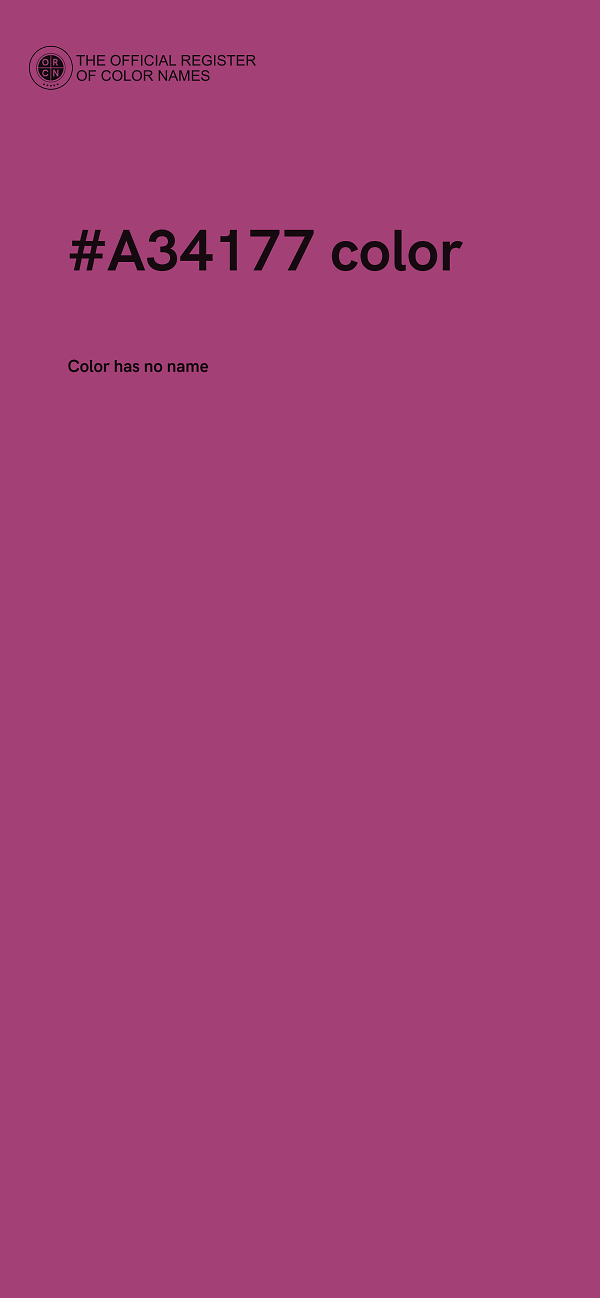 #A34177 color image