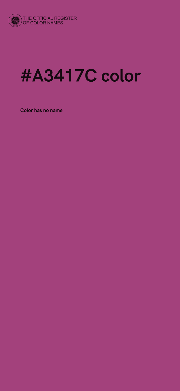 #A3417C color image