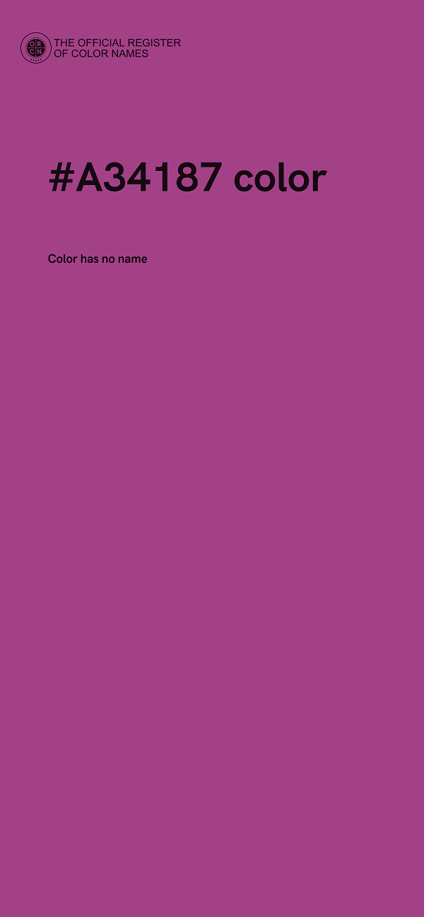 #A34187 color image