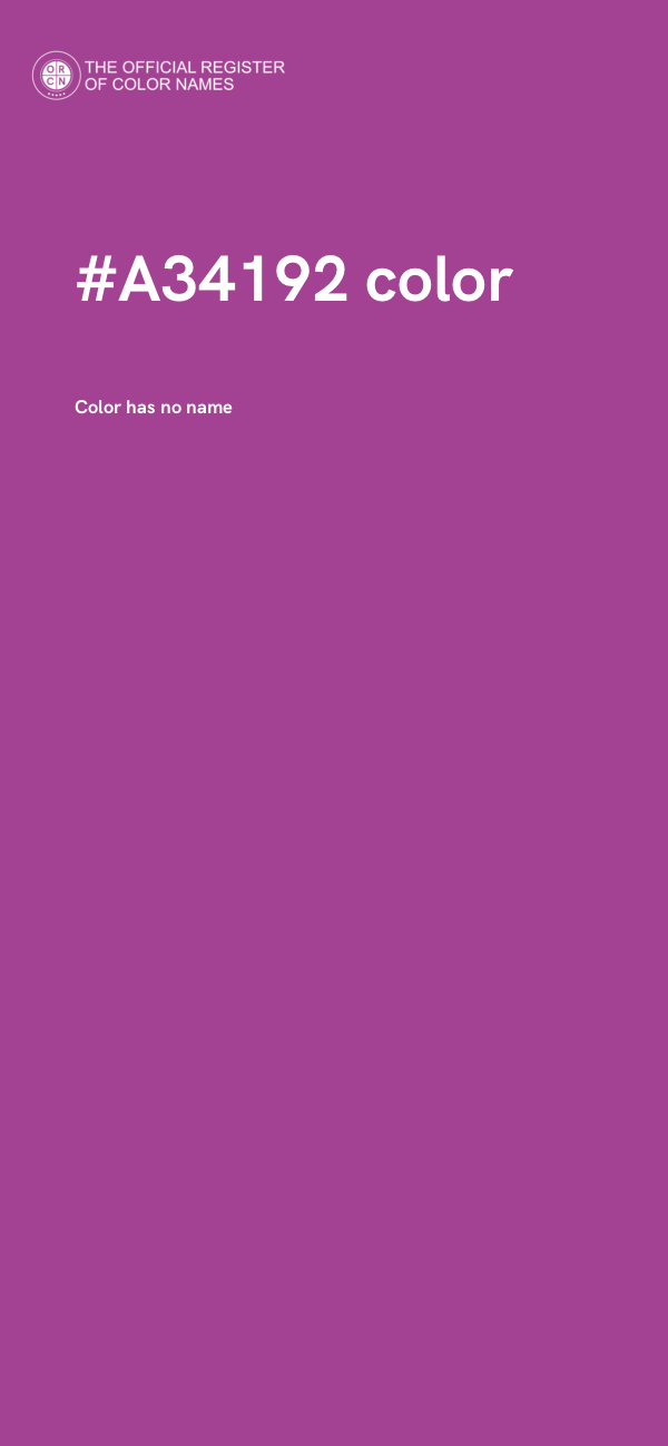 #A34192 color image