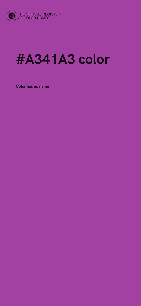 #A341A3 color image