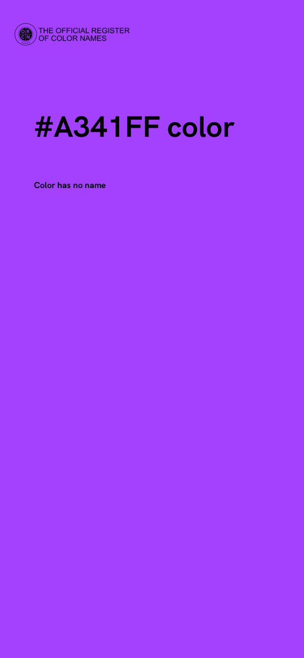 #A341FF color image