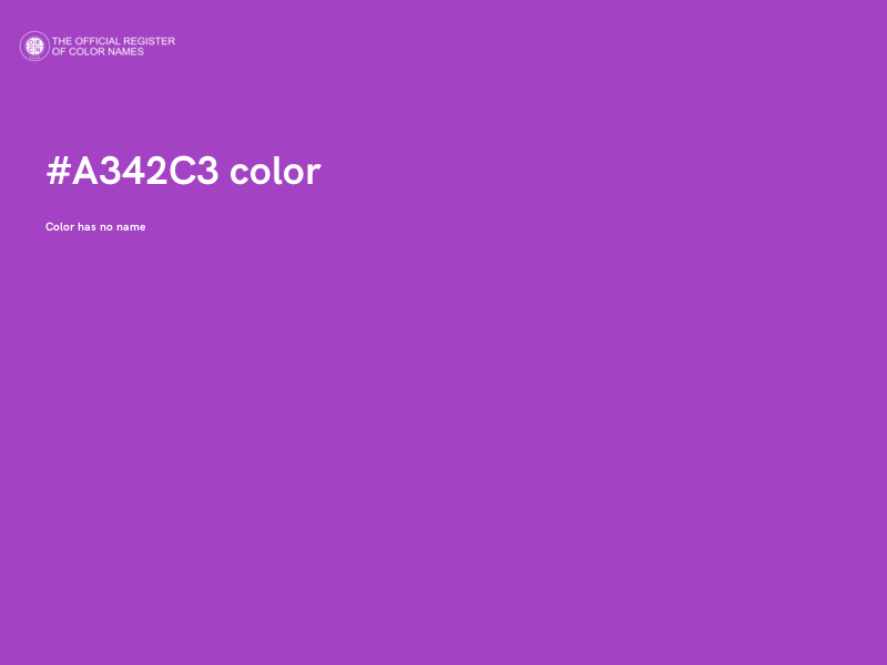 #A342C3 color image