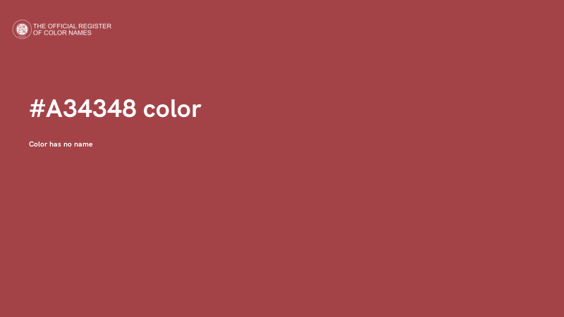 #A34348 color image
