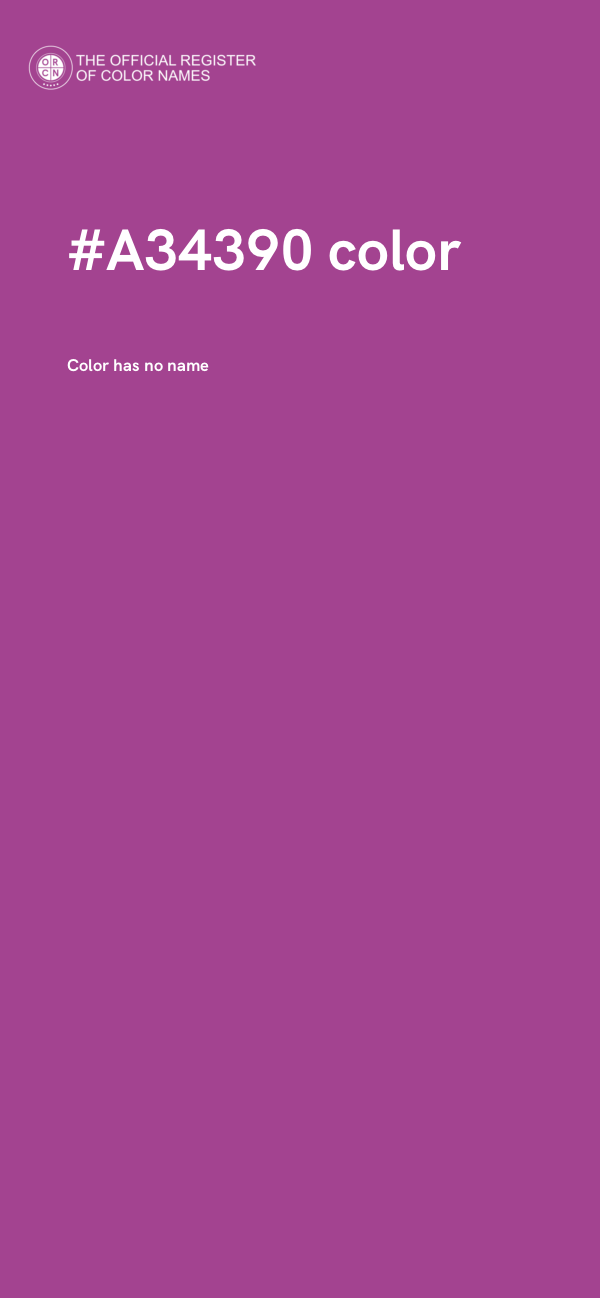 #A34390 color image