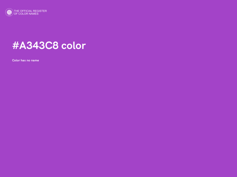 #A343C8 color image