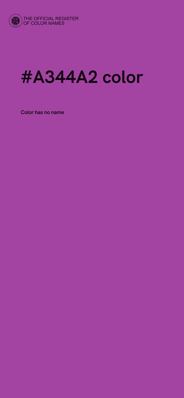 #A344A2 color image