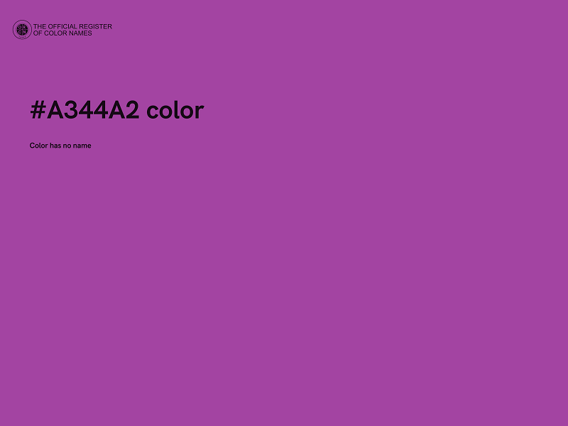 #A344A2 color image
