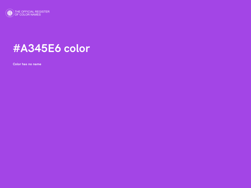 #A345E6 color image