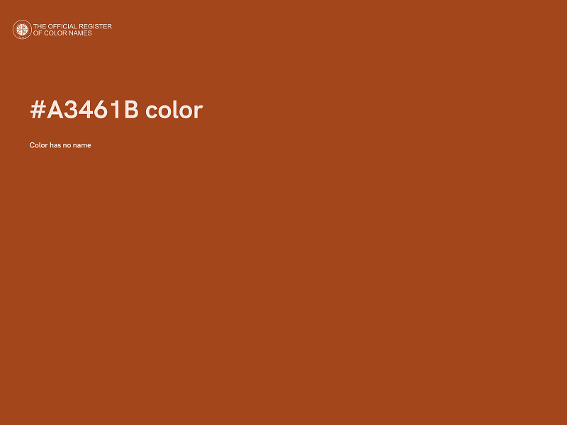 #A3461B color image