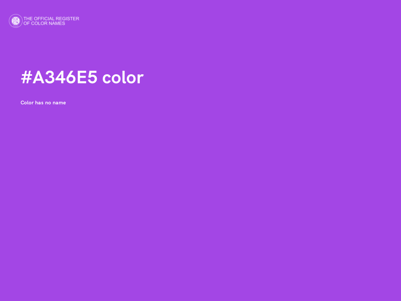 #A346E5 color image