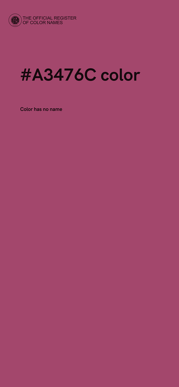 #A3476C color image