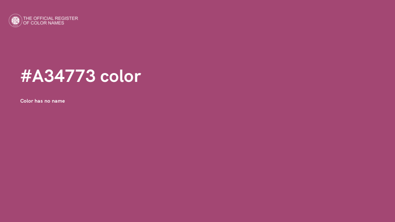 #A34773 color image