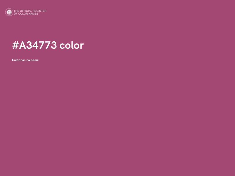 #A34773 color image