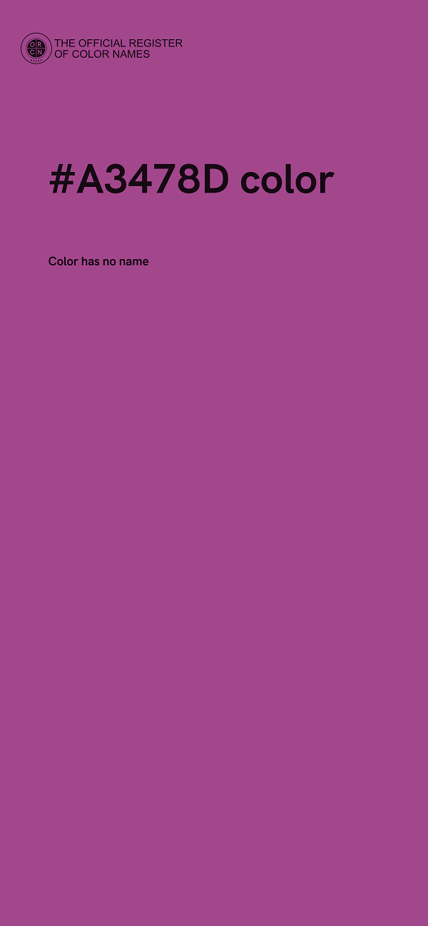#A3478D color image