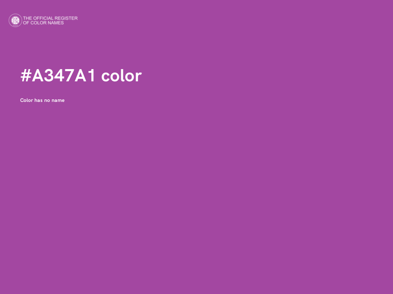 #A347A1 color image