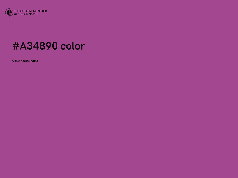 #A34890 color image