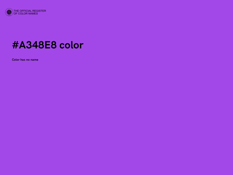 #A348E8 color image