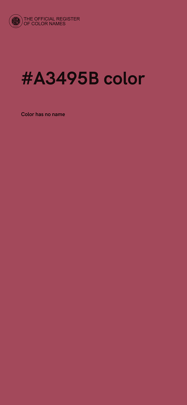 #A3495B color image