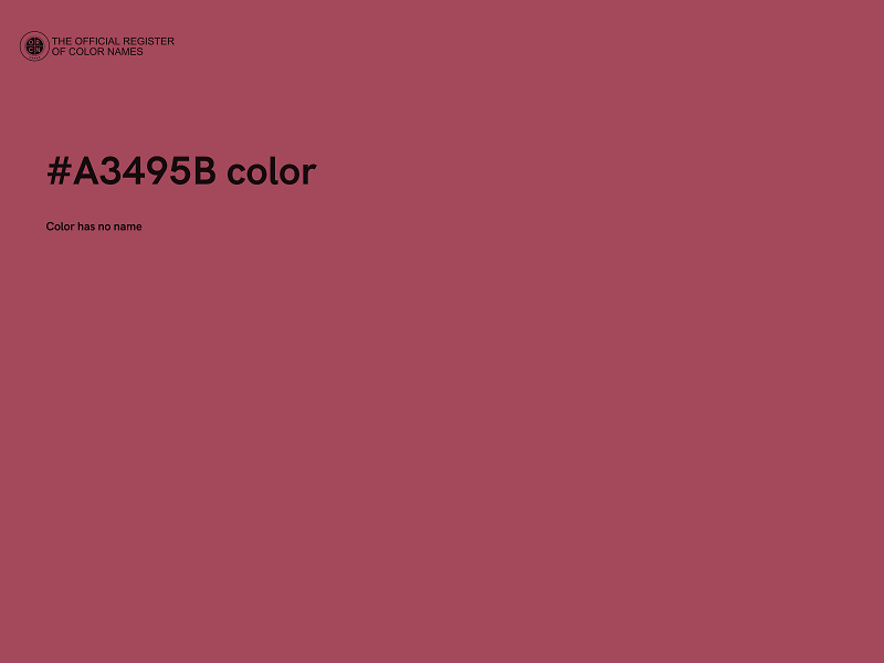 #A3495B color image