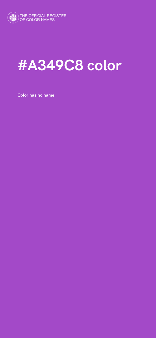 #A349C8 color image
