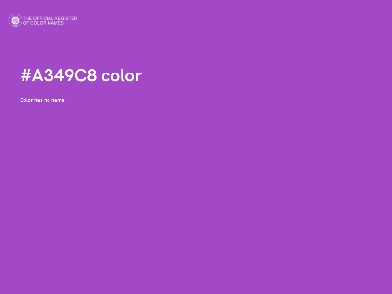 #A349C8 color image
