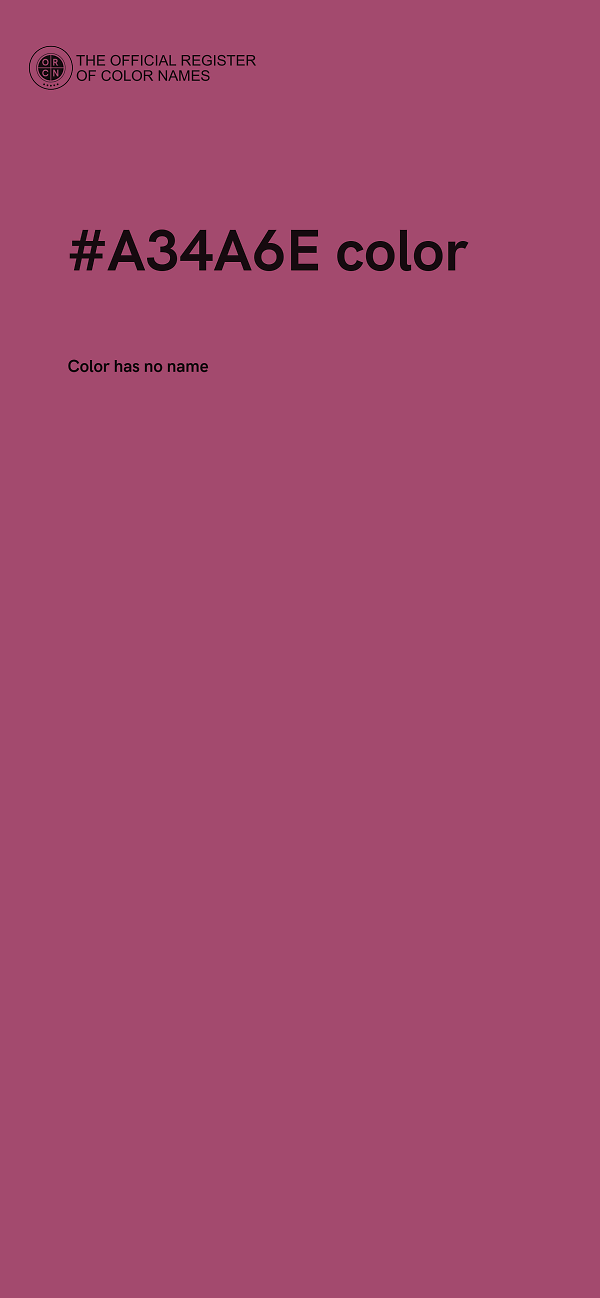 #A34A6E color image