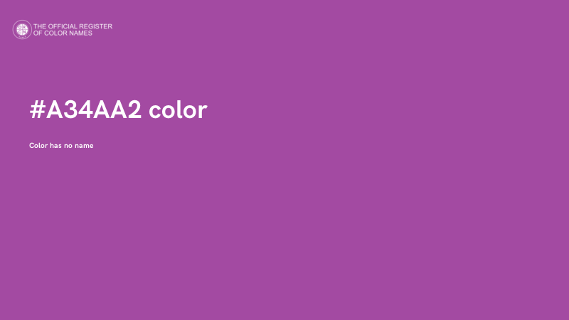 #A34AA2 color image
