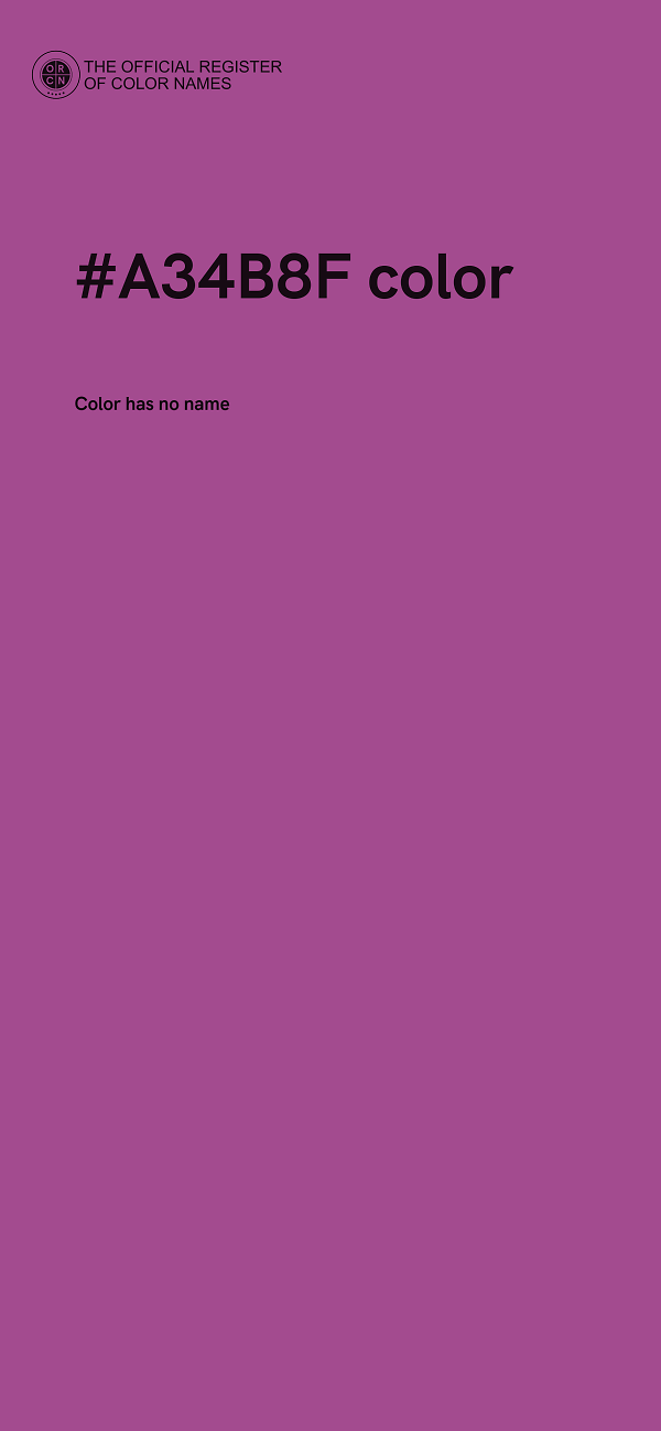 #A34B8F color image