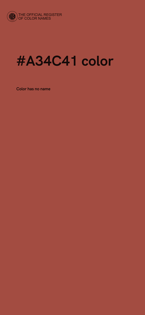 #A34C41 color image