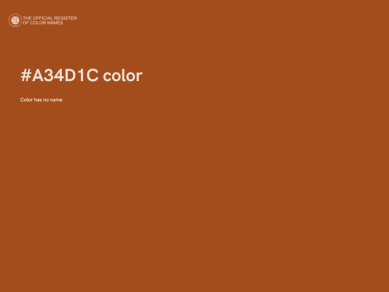 #A34D1C color image