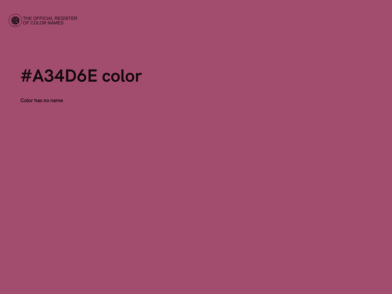 #A34D6E color image