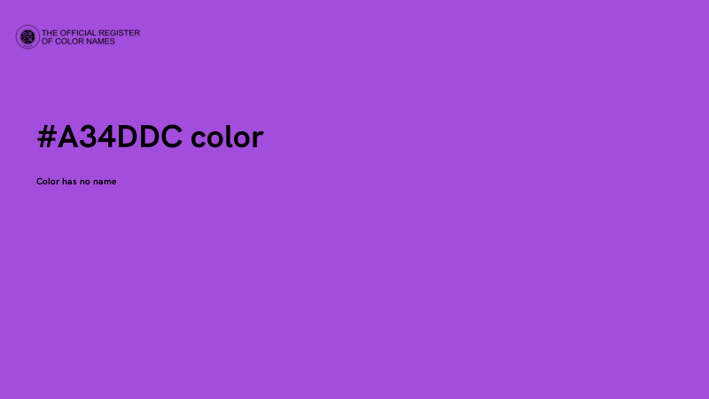 #A34DDC color image