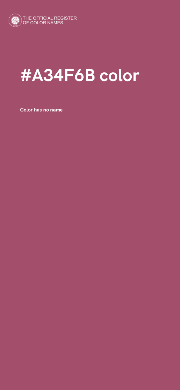 #A34F6B color image
