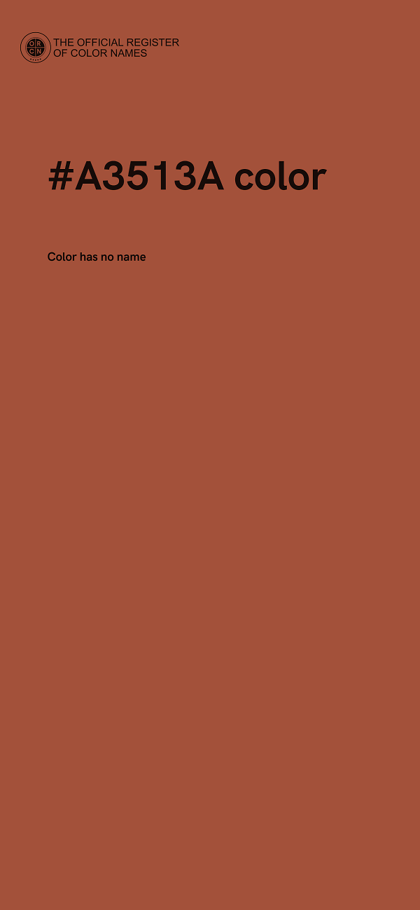 #A3513A color image