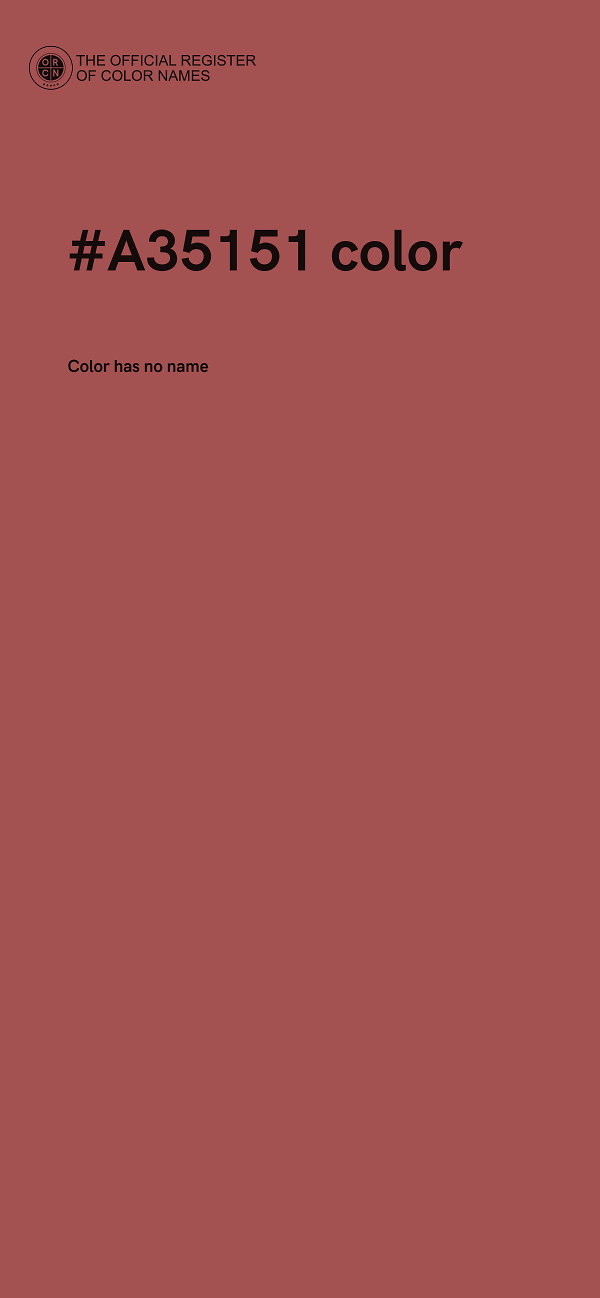 #A35151 color image