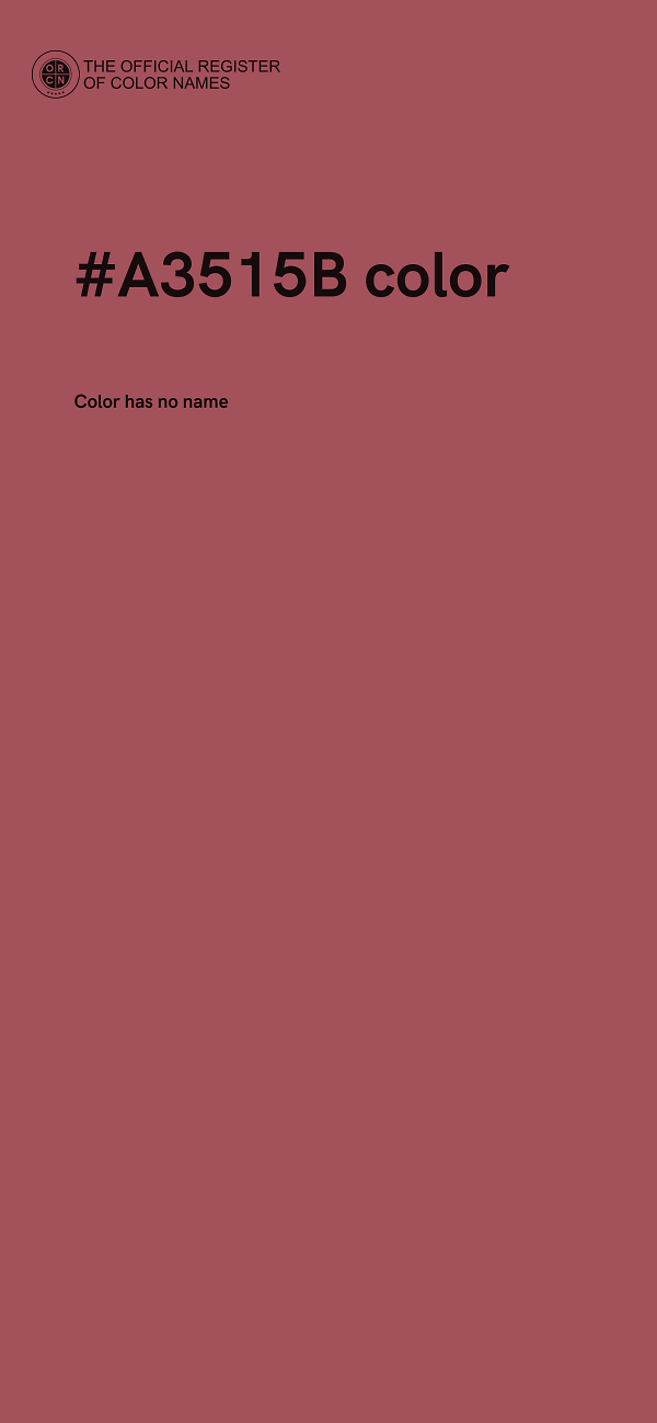 #A3515B color image